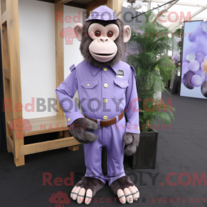Lavender Chimpanzee mascot...