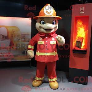 Fire Fighter mascot costume...