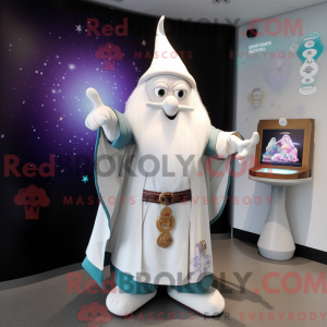 White Wizard maskot kostume...