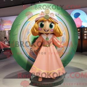 Peach Celtic Shield maskot...