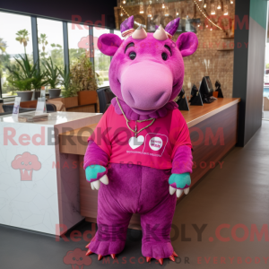 Magenta Tapir máscara de...