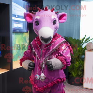Magenta Tapir mascot...