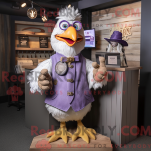 Lavender Chicken mascot...