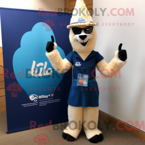 Navy Llama mascot costume...
