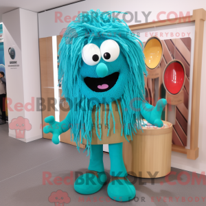 Turquoise Spaghetti mascot...