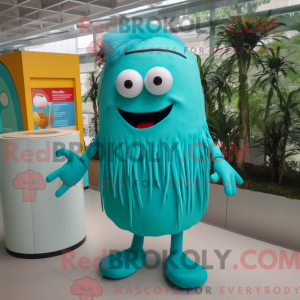 Turquoise Spaghetti mascot...