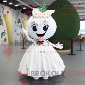 White Cherry mascot costume...