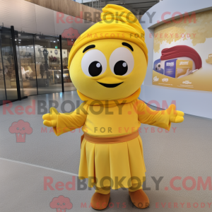 Gul Moussaka maskot kostume...