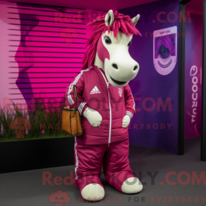 Costume de mascotte Magenta...