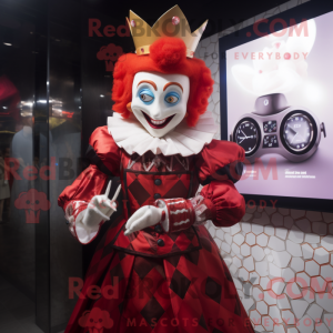 Red Queen mascot costume...