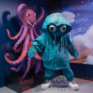 Kraken-mascottekostuum...