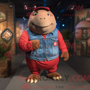 Red Glyptodon mascot...