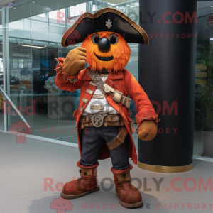 Rust Pirate mascot costume...