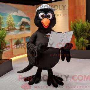 Black Dove maskot kostume...