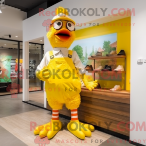 Yellow Chicken mascot...