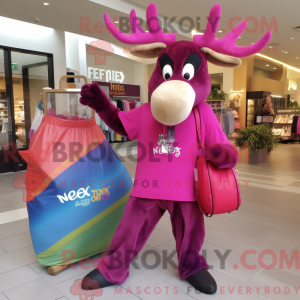 Postava maskota Magenta Elk...