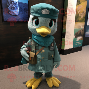 Teal Army Soldier mascotte...