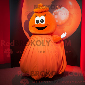 Orange Momentum Maskottchen...