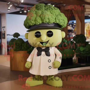 Tan Broccoli maskot kostume...