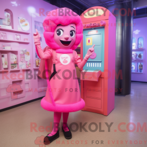 Rosa telefonmaskotkostyme...