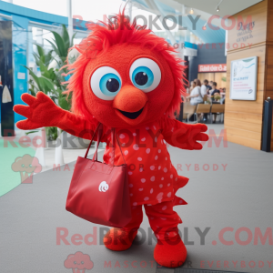 Red Betta Fish maskot...