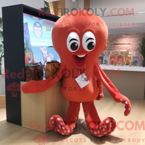 Máscara Red Octopus com...