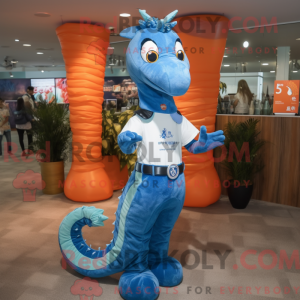 Sea Horse maskot kostume...