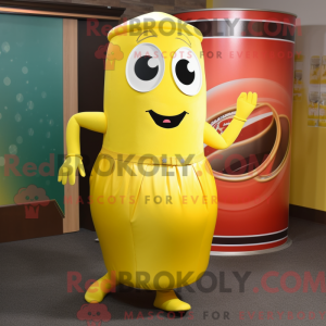 Yellow Soda Can mascot...