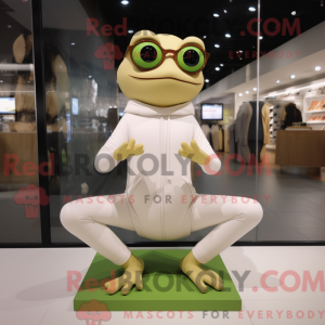 Tan Frog Maskottchen Kostüm...