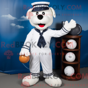 Navy Golf Ball mascot...