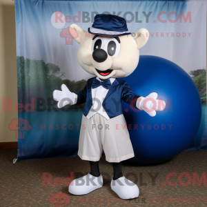 Navy golfbold maskot...