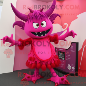 Magenta Devil maskot...