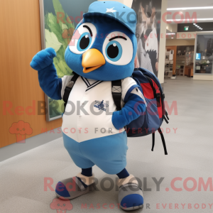 Cream Blue Jay maskot...