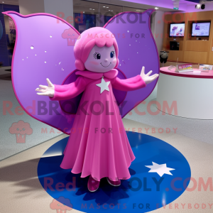 Magenta Tooth Fairy mascot...