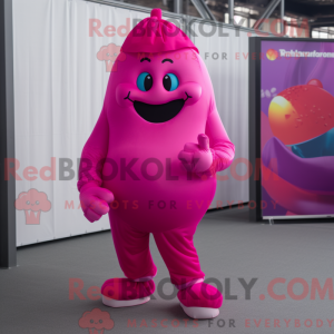 Magenta Candy Maskottchen...