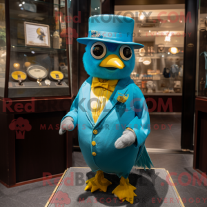 Turquoise Canary mascot...