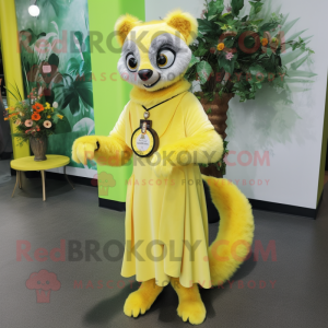 Citrongul Lemur maskot...