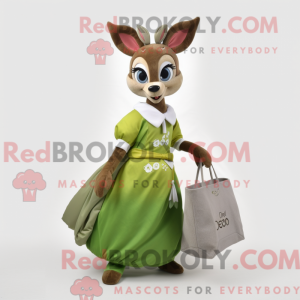 Olive Reh Maskottchen...