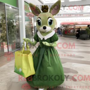 Olive Reh Maskottchen...