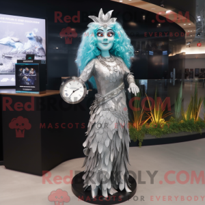 Silver Mermaid mascot...