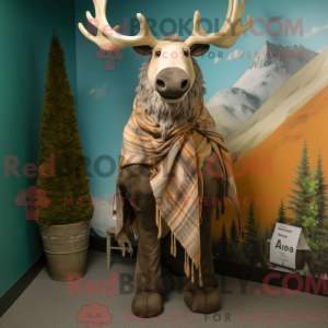 Tan Irish Elk mascot...