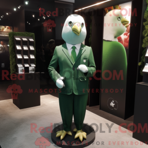 Forest Green Dove mascot...
