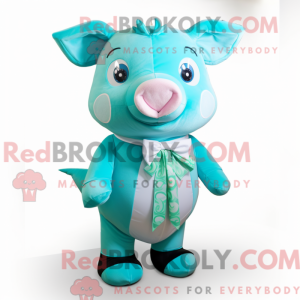 Turquoise Sow mascot...