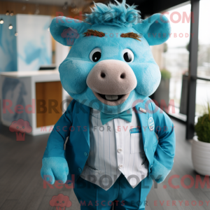 Turquoise Sow mascot...