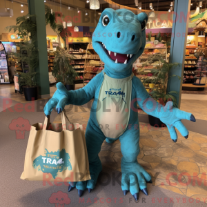 Blauwgroen Tyrannosaurus...