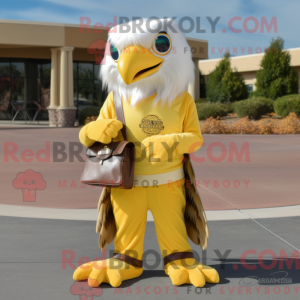 Gold Bald Eagle mascot...