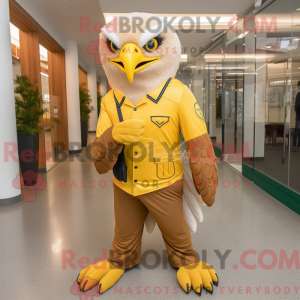 Gold Bald Eagle maskot...