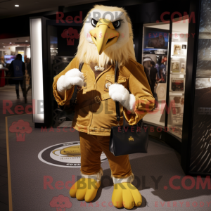 Gold Bald Eagle mascot...