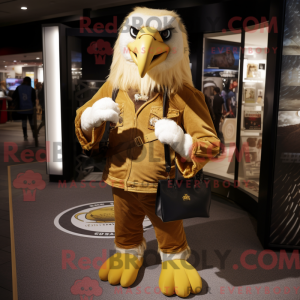 Gold Bald Eagle maskot...