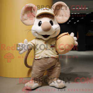 Postava maskota Tan Mouse...